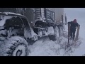 Trucks unter extremen Bedingungen im Winter .