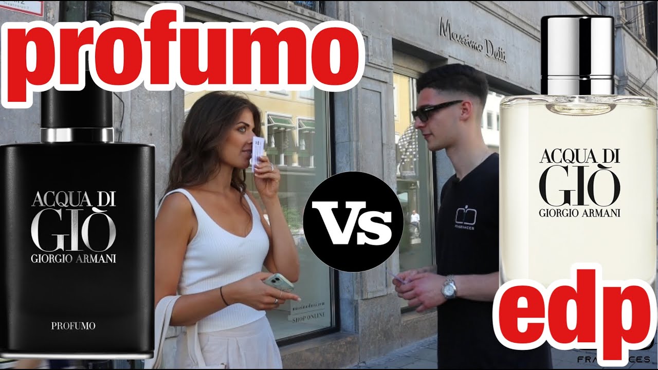 Acqua di Gio profumo vs Acqua di Gio edp | fragrance test - YouTube