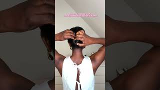 How to style and old silk press or relaxed hair 🌷🎀💕#shorts