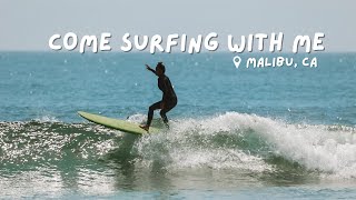 come surf with me in Malibu + pack for a surf trip!