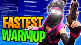 *NEW* Fastest Warmup for Fortnite Chapter 5 + Controller Settings and Sensitivity for (Xbox/PS5/PC)