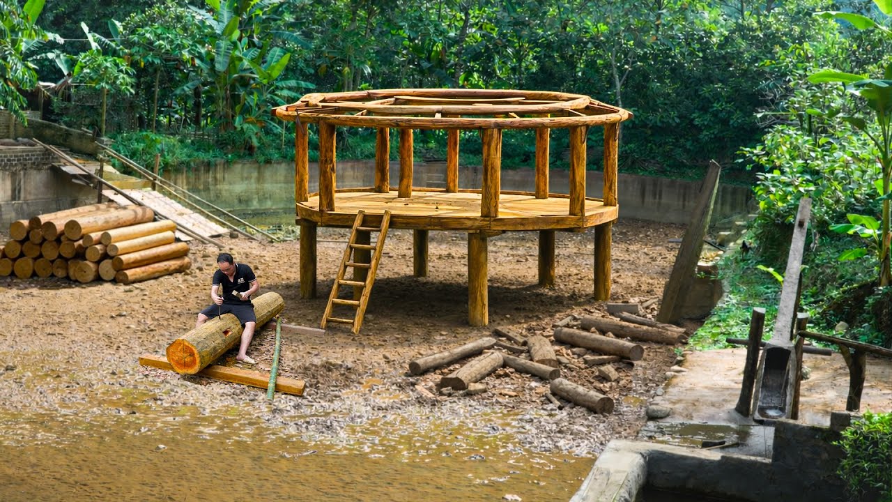 Wooden Gazebo in the Middle of a Fish Pond – One of Duong’s Most Amazing Projects Has Been Completed