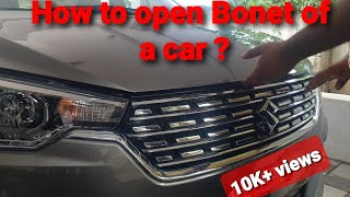 Ertiga | How to open bonet of maruthi suzuki ? | maruthi 2020 #ertigazxi