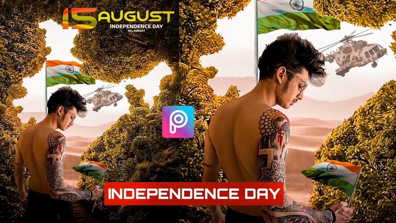 Picsart 15 August Photo Editing | PicsArt Independence Day Photo editing Tutorial | Xafar Studio