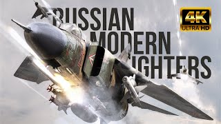 War Thunder [4K60FPS] - RUSSIAN MODERN FIGHTERS - СОВРЕМЕННАЯ РОССИЙСКАЯ АВИАЦИЯ - Высший пилотаж!!!