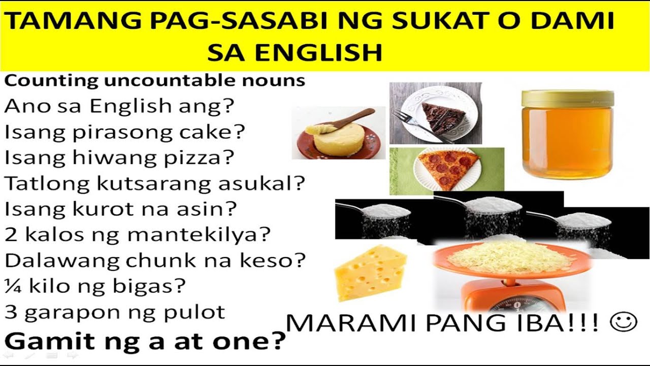 Ang Tamang Paggamit In English - paggamit balanse