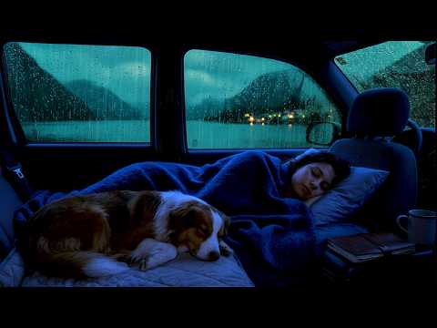Fall Asleep in 3 Minutes 🌧️⚡ Heavy Rain & Thunder on Car Roof for Insomnia Relief