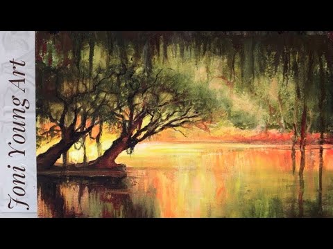 ACRYLIC LANDSCAPE PAINTING 🎨 STEP BY STEP TUTORIAL! - YouTube