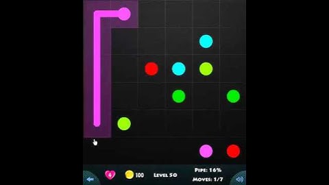 flow game facebook - basic pack level 50 Connect the dots