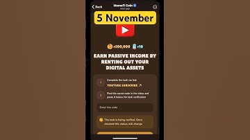MemeFi youtube video code today 5 November | MemeFi YouTube video secret code today | #crypto