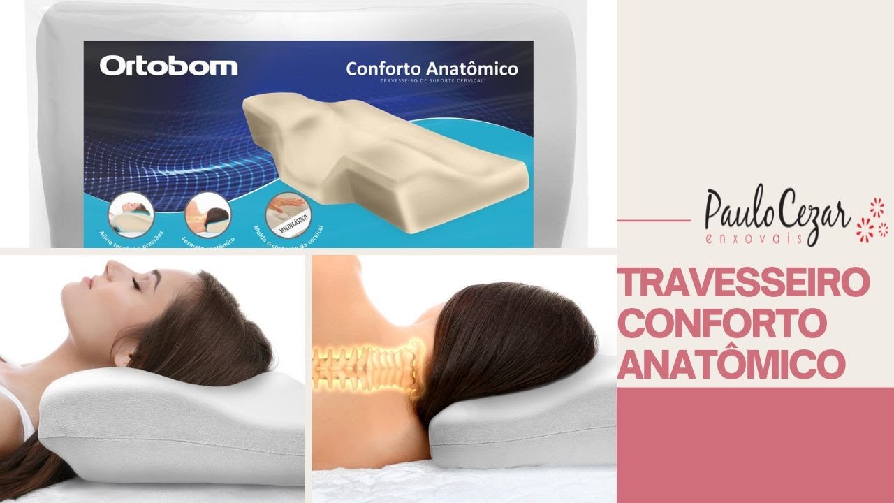 Durma melhor com Travesseiro Conforto Anatômico - Ortobom - Melhore a ...