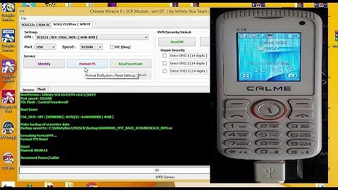 calme c18 code reset cm2 boot key