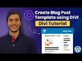 How to Create a Custom Blog Post Template in Divi | Layout for All Posts ( no plugin )