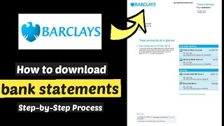 How to download Barclays bank statement from app ¦¦ Barclays Paperless Bank Annual Statement CSV screenshot 5