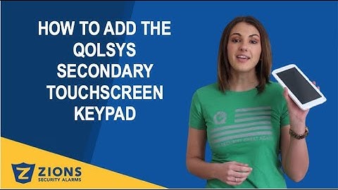 How to install the Qolsys IQ Remote Secondary Touchscreen Keypad