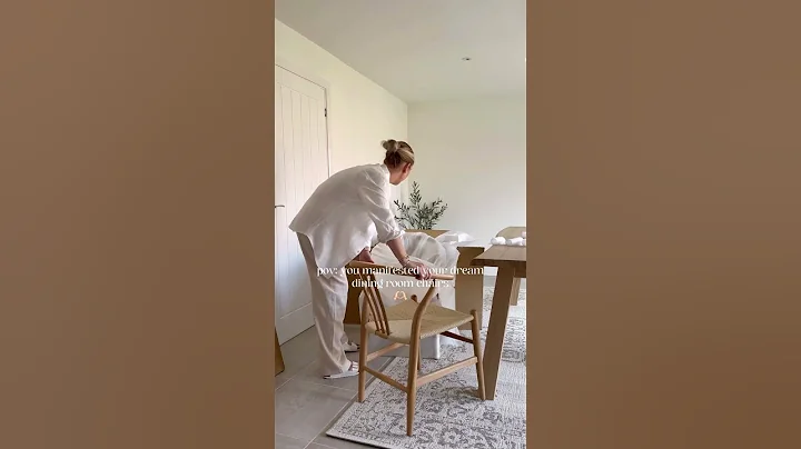 FOUND MY DREAM DINING CHAIRS 🫶🏻 #wishbone #diningchair #diningtable #unboxingvideo #asmrvideo