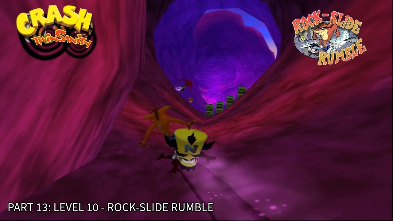 Crash Twinsanity. 100% Walkthrough Part 13 - Level 10: Rock-Slide ...