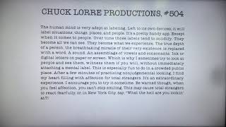 Chuck Lorre Productions, #504/Warner Bros. Television (2015)