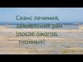 Сеанс лечения ,заживления ран,гнойных,ожогов