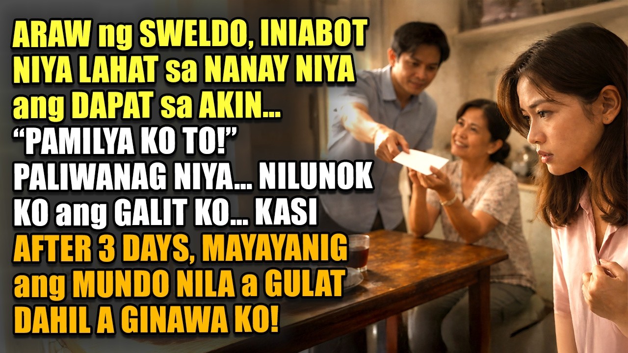 Araw ng Sweldo, Ibinigay Niya Kay Nanay ang Para sa’kin—“Pamilya Ko ’To!” 3 Araw Lang, Gumuho Sila!