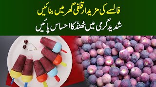 Falsa Popsicle | Falsa Kulfi Recipe | Easy Home Made Falsa Kulfi | Falsa Ice Cream | MasalaTv