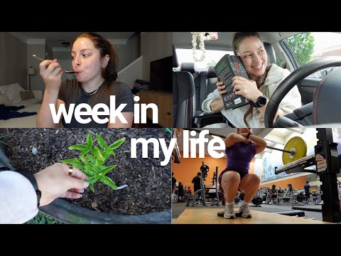 Weekly Vlog | getting sick, small book haul, trying sea moss, garden updates