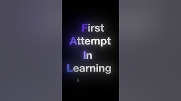 FAIL = First Attempt In Learning 🔥 | Don’t Fear Failure, Learn From It