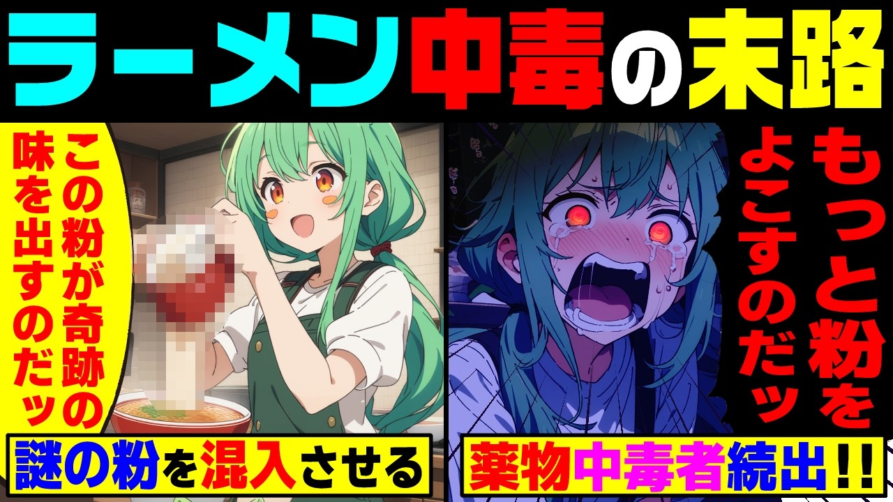ラーメンに謎の粉を入れ、中毒者を大量に出したずんだもんの末路。薬物依存症【ずんだもん&ゆっくり解説】【総集編】
