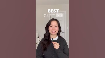 Part 2 | BEST questions to ask at the end of an interview 🤩 #interview #jobsearch #internships