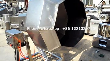 Automatic discharging octagonal seasoning machine