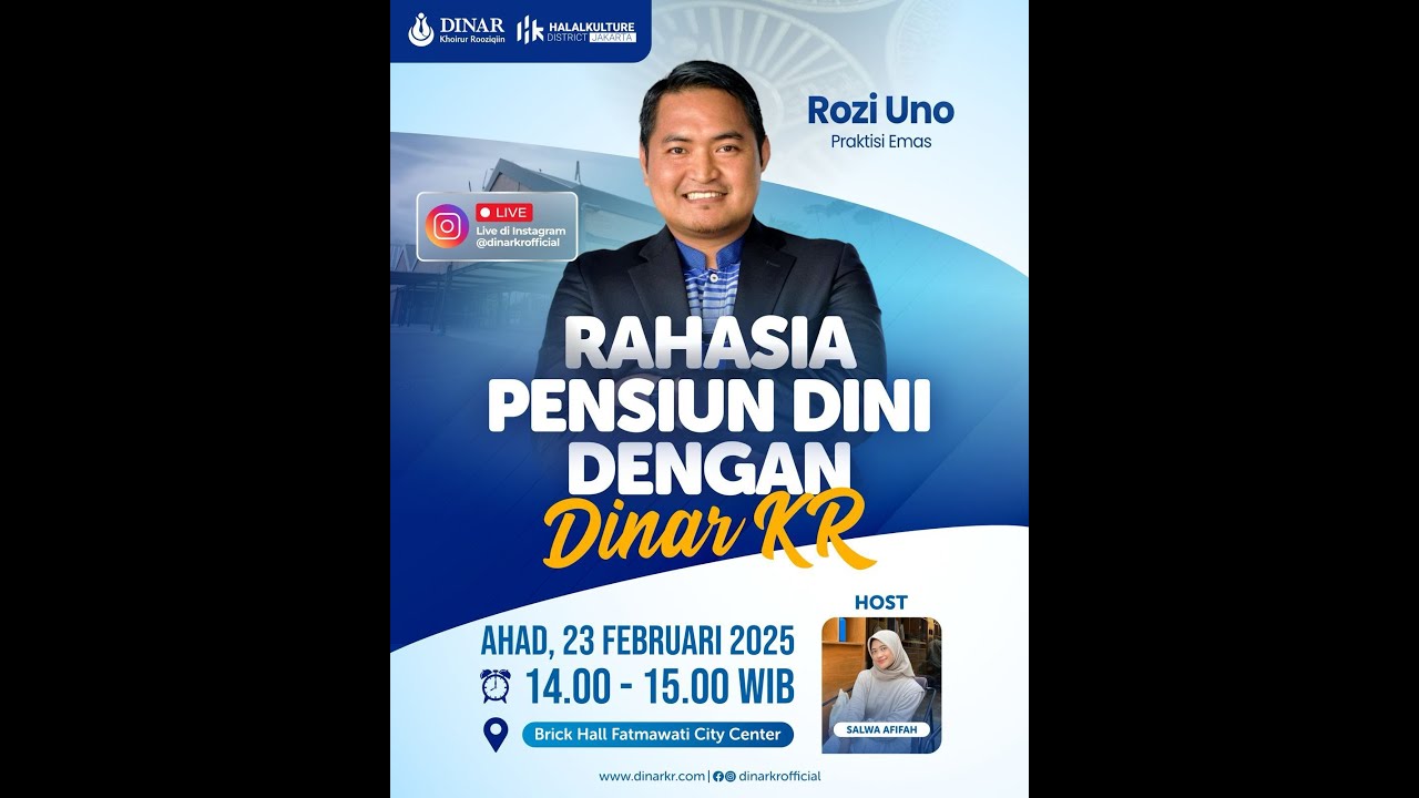 [LIVE] RAHASIA PENSIUN DINI  DENGAN DINAR KHOIRUR ROOZIQIIN