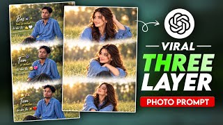 Trending Vertical Triptych Collage Ai Photo Editing |Instagram Viral 3 LayerPhoto Prompt |ChatGPT screenshot 5