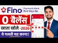 Fino Payment Bank Account Opening 2026 | Fino Payment Bank | Fino Bank Account Opening Online