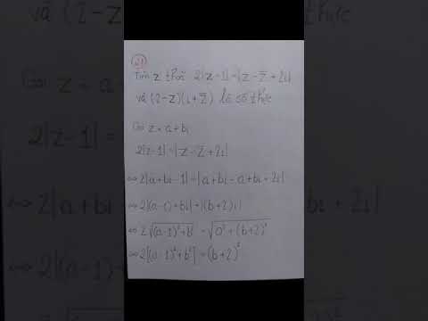 Số phức 27 – Complex numbers 27 (Class 12)