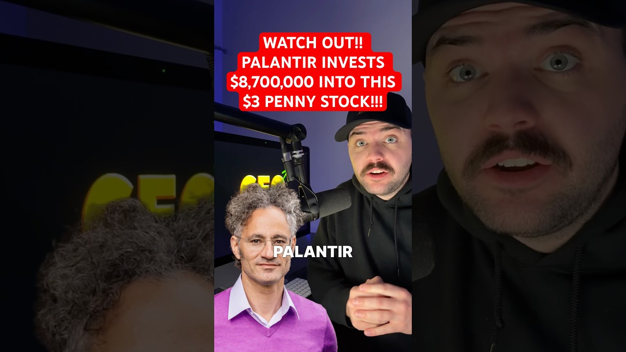 ⚠️ ALERT!! PALANTIR PUTS $8,700,000 INTO THIS $3 STOCK (1,000% RETURN INCOMING)???