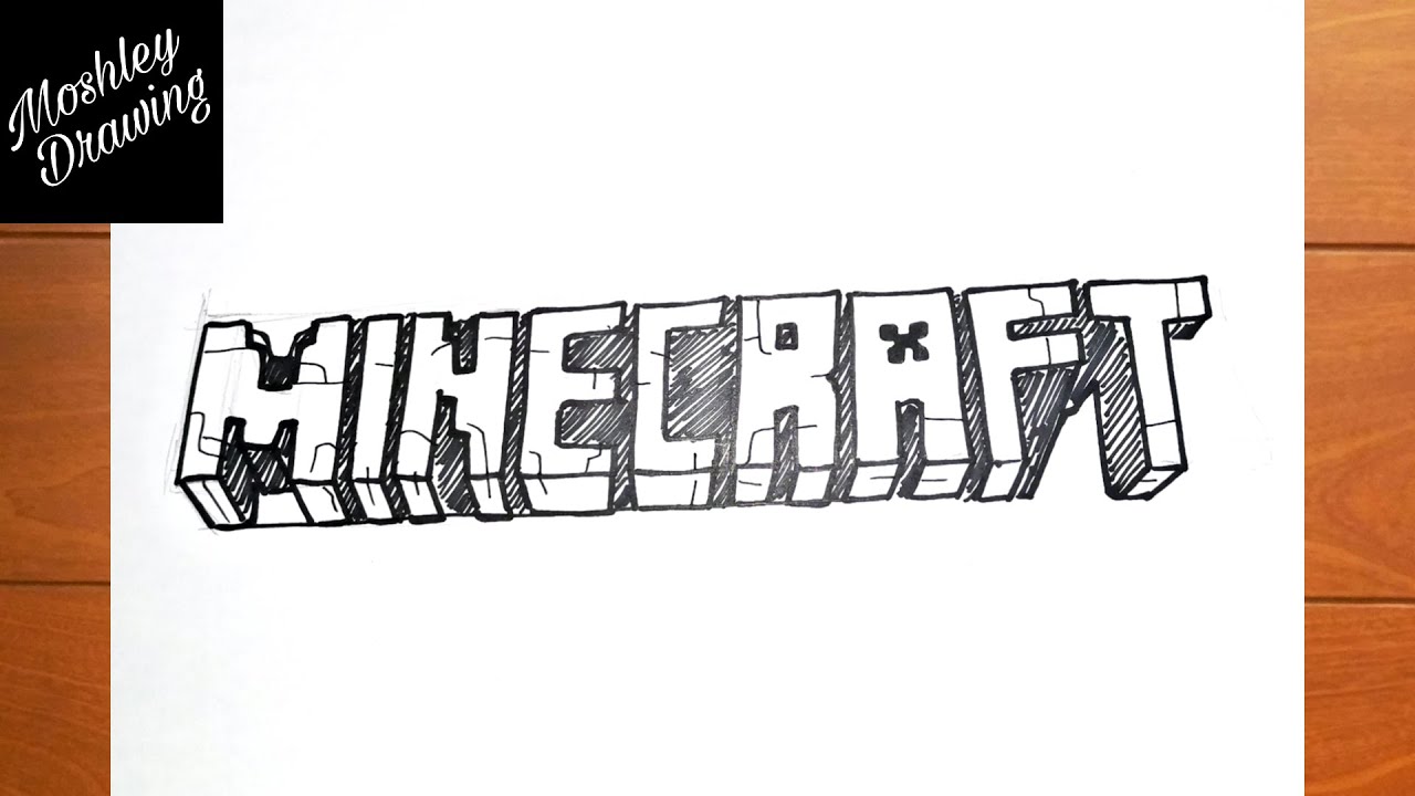 Discover more than 199 minecraft logo drawing latest