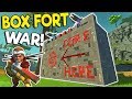 ATTACK & DEFEND BOX FORT BASE BATTLE! - Scrap Mechanic Multiplayer Gameplay - Box Fort Challenge