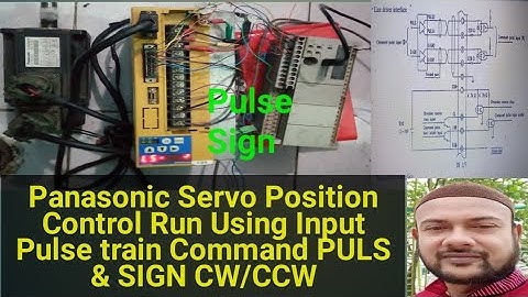 Panasonic Servo Position Control Run Using Input Pulse train Command PULS & SIGN CW/CCW