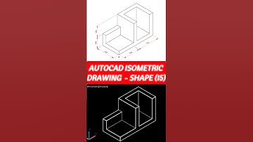 AutoCAD Isometric Drawing - Shape (15) #short #skills #tutorial