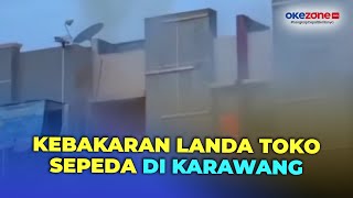 Toko Sepeda di Karawang Ludes Terbakar, Kerugian Capai Ratusan Juta