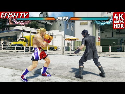 Steve Fox vs Prince Noctis Final Fantasy (Hardest AI) - Tekken 7 | 4K 60FPS HDR