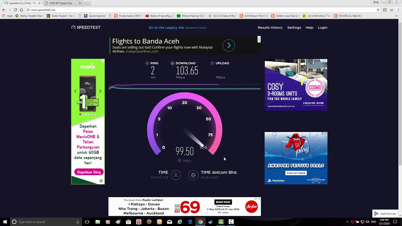 Speed test time Time Warner