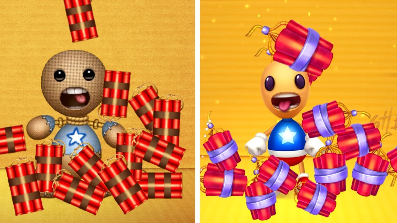 2 Buddyman vs TNT Bomb | Kick the Buddy vs Kick the Buddy 2 Forever