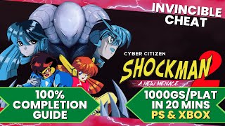 Cyber Citizen Shockman 2 - 100% Cheat Walkthrough (1000GS/Platinum in 20 Mins)