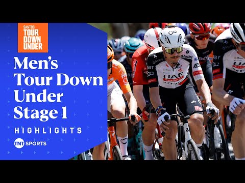 SPRINTING PAST THE FAVOURITES 2026 Men S Tour Down Under Stage 1 Highlights TNT Sports Cycling 