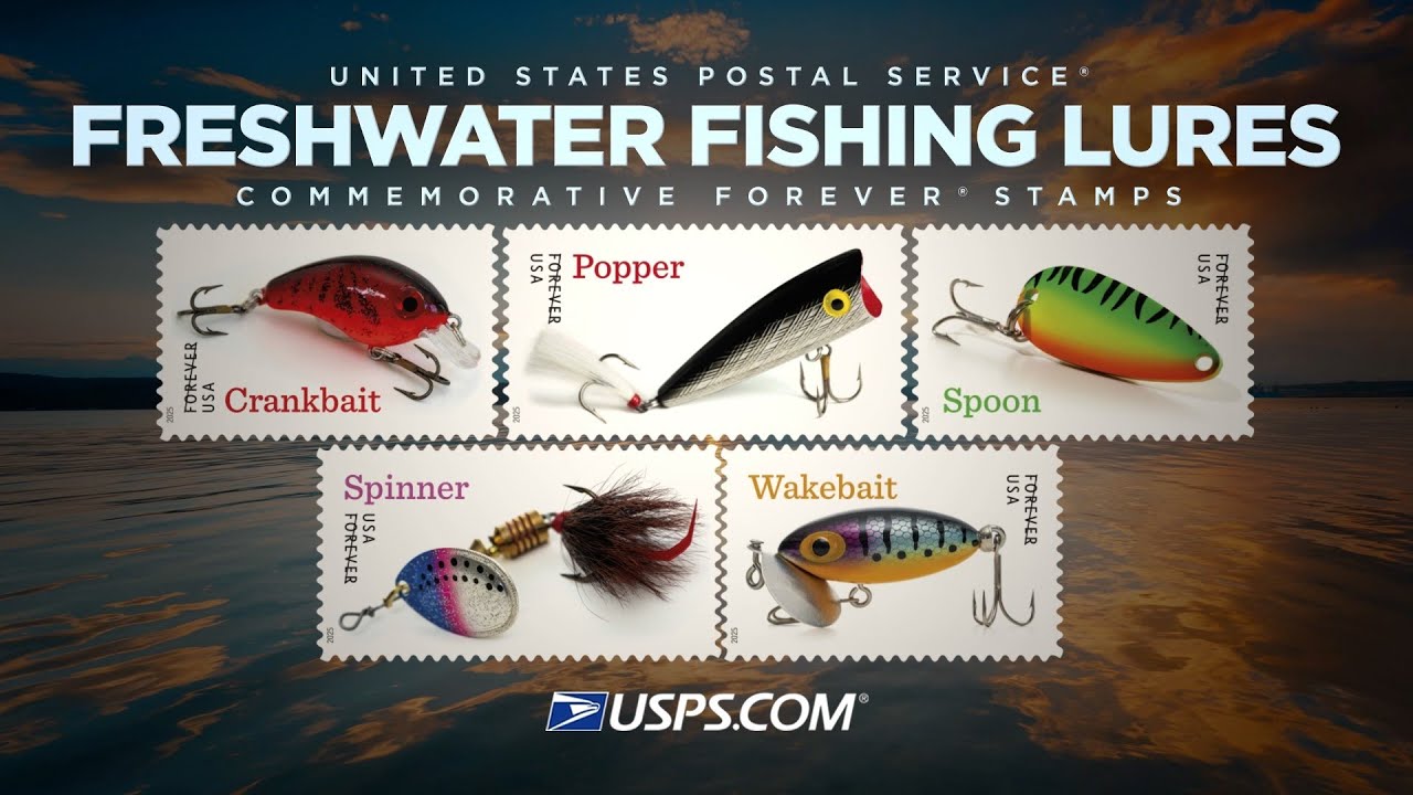 Freshwater Fishing Lures — Stamps Forever