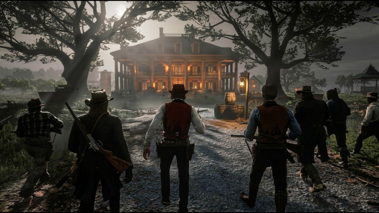 Red Dead Redemption 2 Braithwaite Manor Mission | Clean 4K Gameplay ...