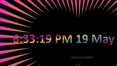 MatsClock 280084 - Free PowerPoint Digital Clock PPT Timer