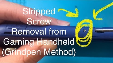[Best Method] Stripped Screw Removal from Gaming Handheld (Switch Lite) Using an Electric Grindpen