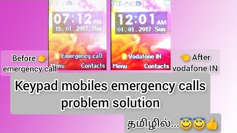 keypadmobiles emergency calls only problem solution | lava a1 emergency calls only solution tamil